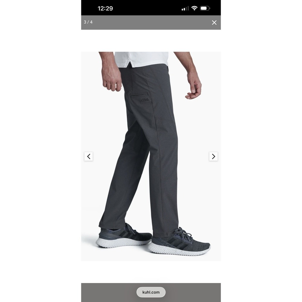 Kuhl Deceptr Chino Pants Mens 30x32 Slim Fit Tapered Leg Ripstop Stretch Gray - Picture 13 of 13